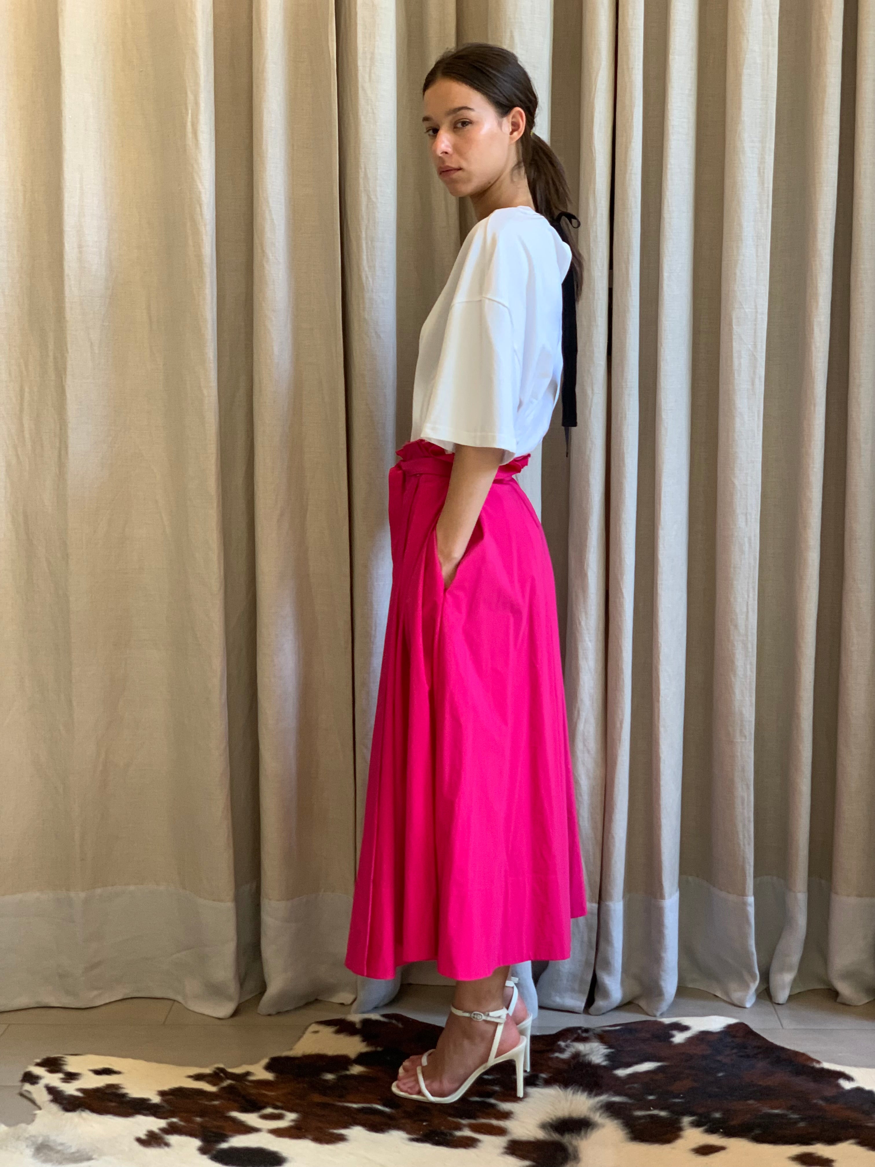 FLARE KILT SKIR - Maison Albino